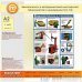 Плакат «Безопасность в авторемонтной мастерской. Шиномонтаж и шиноремонт» (С-13, пластик 2 мм, А2, 1 лист)