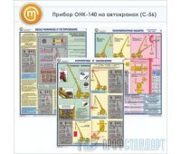 Плакаты «Прибор ОНК-140 на автокранах» (С-56, ламинированная бумага, А2, 3 листа)