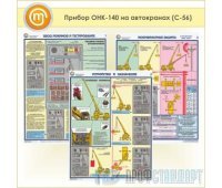 Плакаты «Прибор ОНК-140 на автокранах» (С-56, пластик 2 мм, А2, 3 листа)