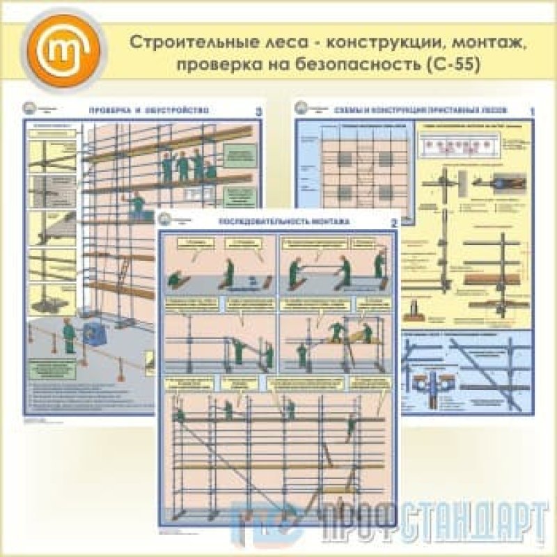 План эвакуации со строительных лесов