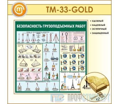 Стенд «Безопасность грузоподъемных работ» (10TM-33-GOLD00)