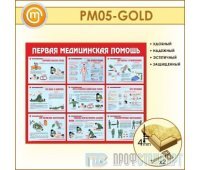 Стенд «Первая медицинская помощь» (10PM-05-GOLD00)