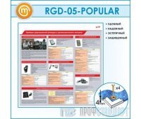Стенд «Приборы радиационной разведки и дозиметрического контроля» (10RGD-05-POPULAR00)