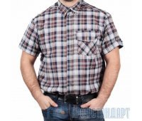 Рубашка мужская «шотландка» короткий рукав