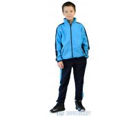 Костюм детский трикотажный "ТИгР" т.синий с голубым (куртка + брюки 100%х/б)
