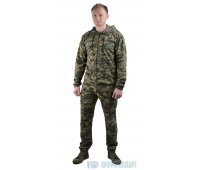 Костюм трикотажный "ТИР-3" серо-зеленая цифра (куртка + брюки 100%х/б)